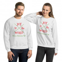 JOY to the WORLD - Unisex Merry Christmas Sweatshirt