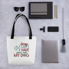 Plans with my Dog - Tote bag