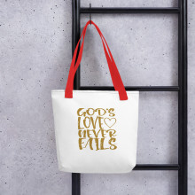 God's Love Never Fails - Tote bag