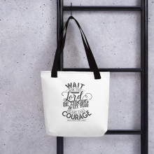 Wait for the Lord - Tote bag