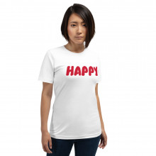 Happy - Short-Sleeve Unisex T-Shirt