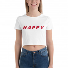 Happy - Women’s Crop Tee