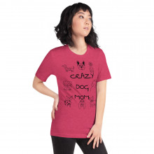 Crazy Dog Mom - Short-Sleeve Unisex T-Shirt