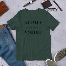 ALPHA OMEGA - Short-Sleeve Unisex T-Shirt